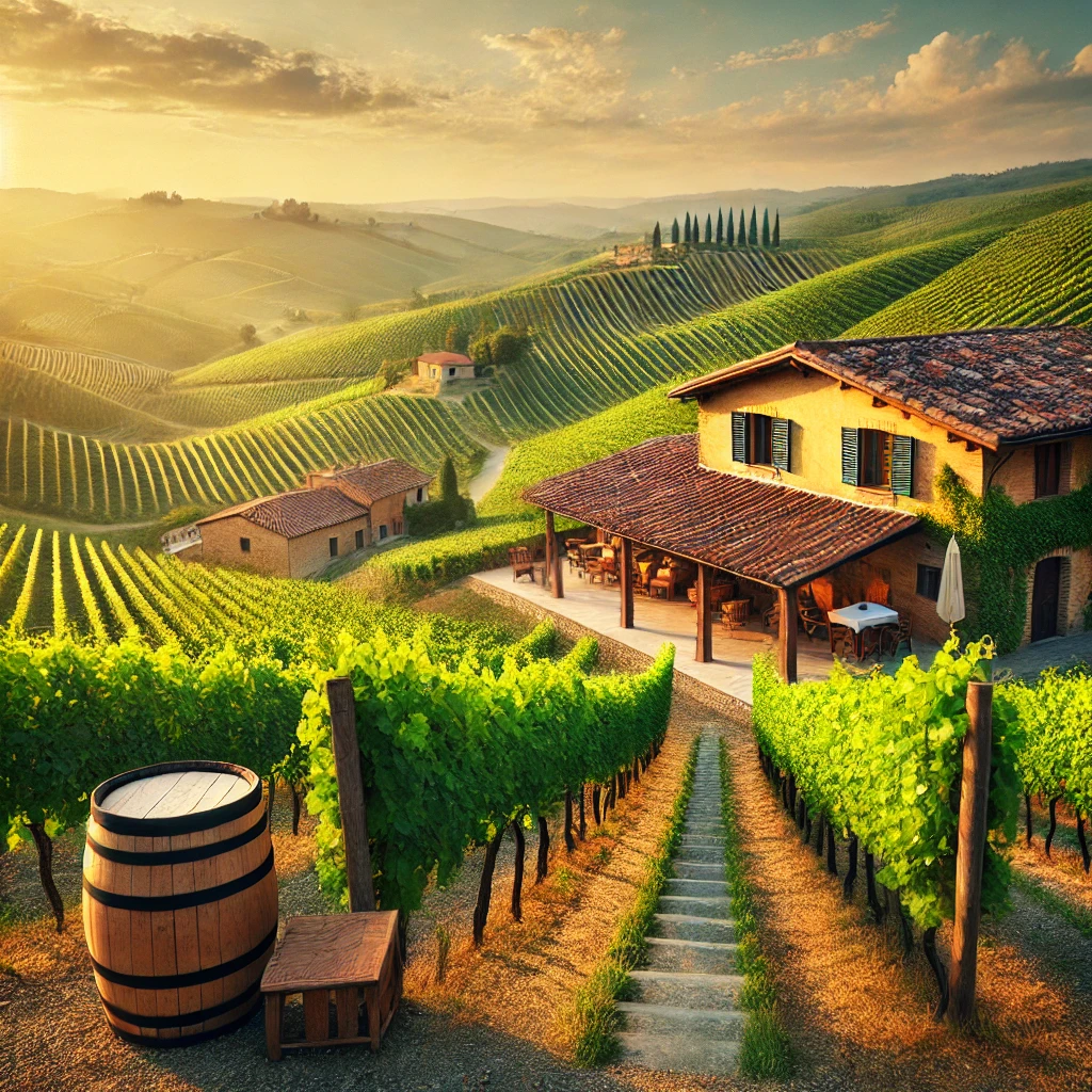 Weingut von KI generiert